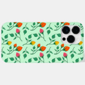 Blumenmuster mit farbigen Blume der Rose Case Mat (Rückseite (Horizontal))