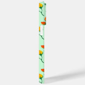 Blumenmuster mit farbigen Blume der Rose Case Mat (Rückseite / Rechts)