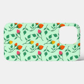Blumenmuster mit farbigen Blume der Rose Case-Mate iPhone Hülle (Rückseite (Horizontal))