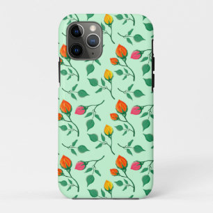 Blumenmuster mit farbigen Blume der Rose Case-Mate iPhone Hülle
