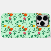 Blumenmuster mit farbigen Blume der Rose Case-Mate iPhone Hülle (Rückseite (Horizontal))