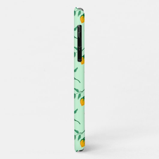 Blumenmuster mit farbigen Blume der Rose Case-Mate iPhone Hülle (Hinten/Links)