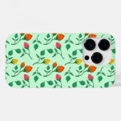 Blumenmuster mit farbigen Blume der Rose Case-Mate iPhone Hülle (Rückseite (Horizontal))