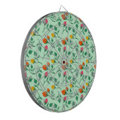 Blumenmuster mit farbigen Blume der Rose Dartscheibe (Vorderseite Links)