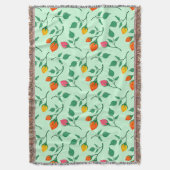 Blumenmuster mit farbigen Blume der Rose Decke (Vorderseite Vertikal)