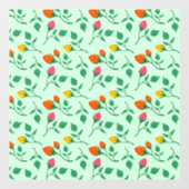 Blumenmuster mit farbigen Blume der Rose Fensteraufkleber (Blatt)