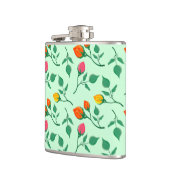 Blumenmuster mit farbigen Blume der Rose Flachmann (Links)