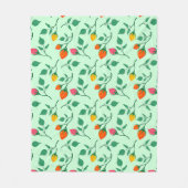 Blumenmuster mit farbigen Blume der Rose Fleecedecke (Vorderseite)