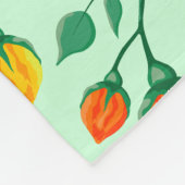 Blumenmuster mit farbigen Blume der Rose Fleecedecke (Ecke)