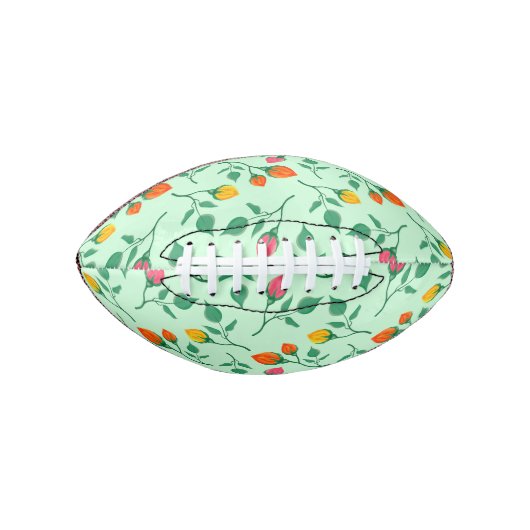 Blumenmuster mit farbigen Blume der Rose Football (Vorderseite)