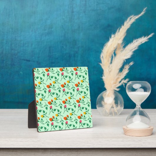 Blumenmuster mit farbigen Blume der Rose Fotoplatte (InSitu)