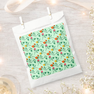 Blumenmuster mit farbigen Blume der Rose Geschenktütchen