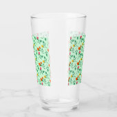 Blumenmuster mit farbigen Blume der Rose Glas (Rechts)