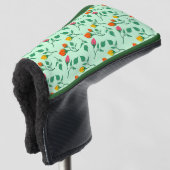 Blumenmuster mit farbigen Blume der Rose Golf Headcover (3/4 Vorderseite)