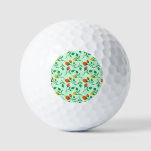 Blumenmuster mit farbigen Blume der Rose Golfball