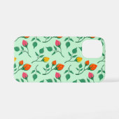 Blumenmuster mit farbigen Blume der Rose iPhone Hülle (Rückseite (Horizontal))