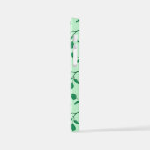 Blumenmuster mit farbigen Blume der Rose iPhone Hülle (Linke Seite)