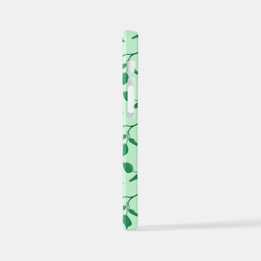 Blumenmuster mit farbigen Blume der Rose iPhone Hülle (Linke Seite)