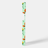 Blumenmuster mit farbigen Blume der Rose iPhone Hülle (Rechte Seite)