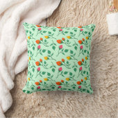 Blumenmuster mit farbigen Blume der Rose Kissen (Decke)