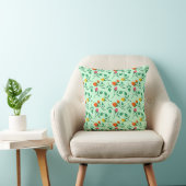 Blumenmuster mit farbigen Blume der Rose Kissen (Stuhl )