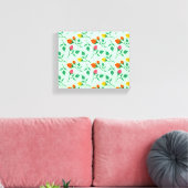 Blumenmuster mit farbigen Blume der Rose Leinwanddruck (Insitu (Wohnzimmer))