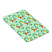 Blumenmuster mit farbigen Blume der Rose Magnet (Rechte Seite)