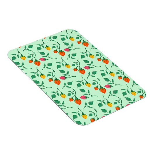 Blumenmuster mit farbigen Blume der Rose Magnet (Rechte Seite)