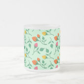 Blumenmuster mit farbigen Blume der Rose Mattglastasse (Mittel)
