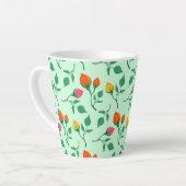 Blumenmuster mit farbigen Blume der Rose Milchtasse (Linke Ecke)