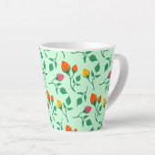 Blumenmuster mit farbigen Blume der Rose Milchtasse (Rechte Ecke)