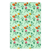 Blumenmuster mit farbigen Blume der Rose Mini Klemmbrett (Rückseite)