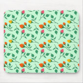 Blumenmuster mit farbigen Blume der Rose Mousepad (Vorne)
