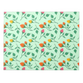 Blumenmuster mit farbigen Blume der Rose Notizblock (Vorderseite)