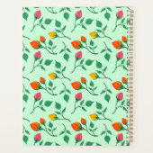 Blumenmuster mit farbigen Blume der Rose Planer (Rückseite)
