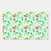 Blumenmuster mit farbigen Blume der Rose Post-it Klebezettel (Vorderseite)