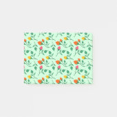 Blumenmuster mit farbigen Blume der Rose Post-it Klebezettel (Vorderseite)