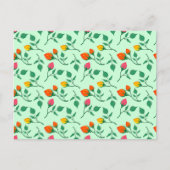 Blumenmuster mit farbigen Blume der Rose Postkarte (Vorderseite)