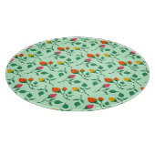 Blumenmuster mit farbigen Blume der Rose Schneidebrett (Ecke)