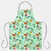 Blumenmuster mit farbigen Blume der Rose Schürze (Vorderseite)