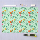 Blumenmuster mit farbigen Blume der Rose Seidenpapier (Handwerk)