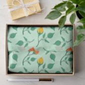 Blumenmuster mit farbigen Blume der Rose Seidenpapier (Geschenk)