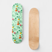 Blumenmuster mit farbigen Blume der Rose Skateboard (Vorderseite)