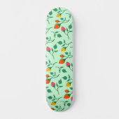 Blumenmuster mit farbigen Blume der Rose Skateboard (Vorderseite)