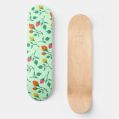 Blumenmuster mit farbigen Blume der Rose Skateboard (Vorderseite)