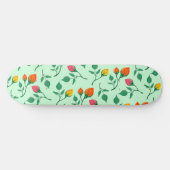 Blumenmuster mit farbigen Blume der Rose Skateboard (Horizontal)