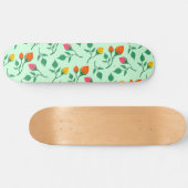 Blumenmuster mit farbigen Blume der Rose Skateboard (Horizontal)