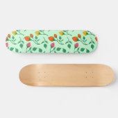 Blumenmuster mit farbigen Blume der Rose Skateboard (Horizontal)