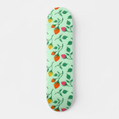 Blumenmuster mit farbigen Blume der Rose Skateboard (Vorne)