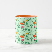 Blumenmuster mit farbigen Blume der Rose Tasse (Zentrum)